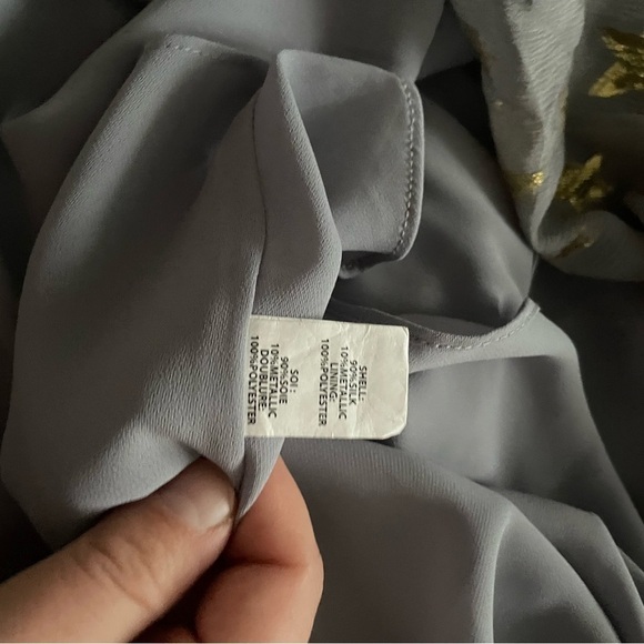 Ramy Brook Ebony Silk Star Print Midi Dress - Picture 9 of 10